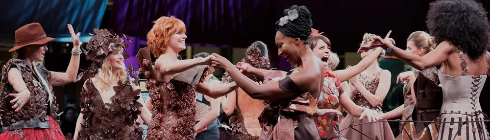 Women at Salon du Chocolat fashion show